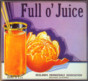 orange crate label