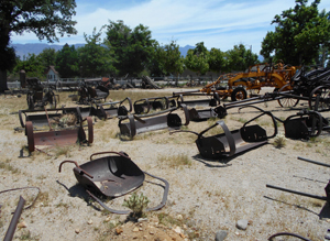 collection of Fresno Scrapers at Eastern California Museum