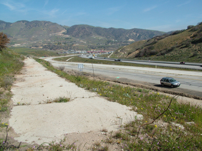 concrete highway Tejon Pass