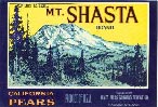 Mt. Shasta Brand California Pears.